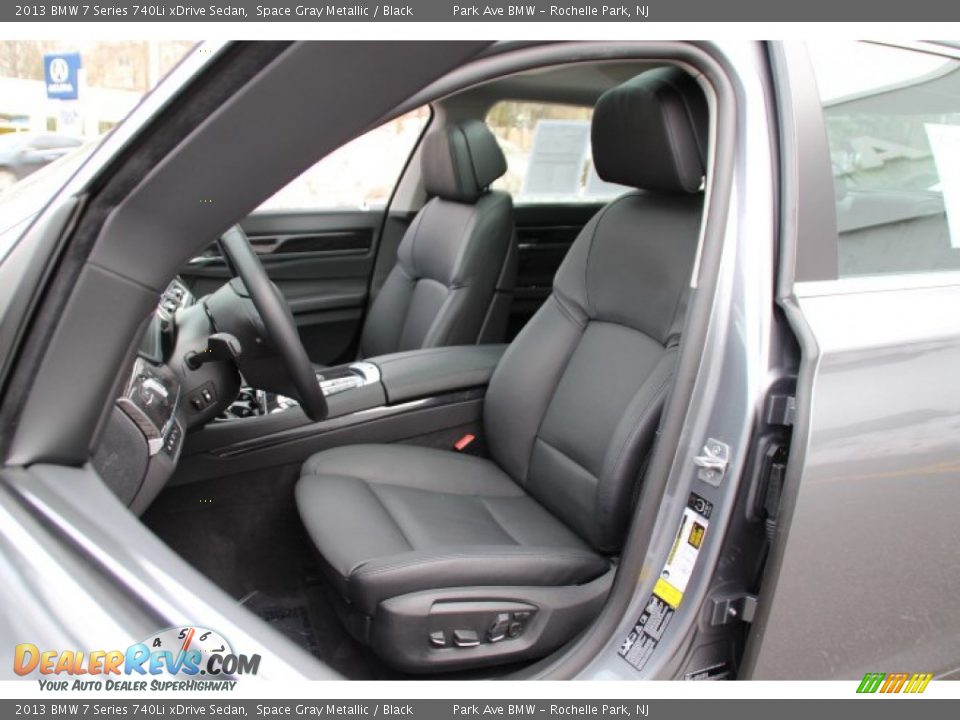2013 BMW 7 Series 740Li xDrive Sedan Space Gray Metallic / Black Photo #11