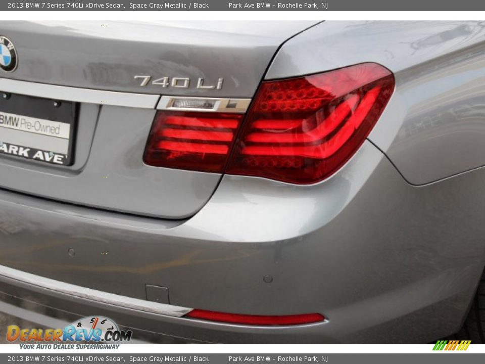 2013 BMW 7 Series 740Li xDrive Sedan Space Gray Metallic / Black Photo #21
