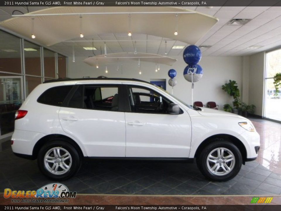 2011 Hyundai Santa Fe GLS AWD Frost White Pearl / Gray Photo #1