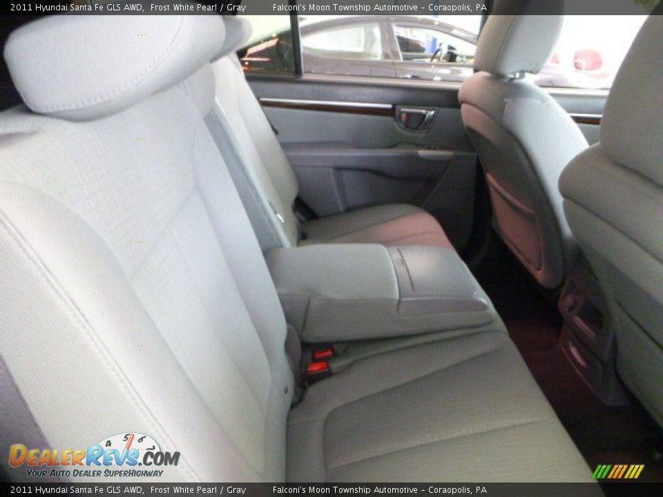 2011 Hyundai Santa Fe GLS AWD Frost White Pearl / Gray Photo #11