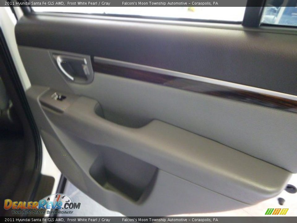 2011 Hyundai Santa Fe GLS AWD Frost White Pearl / Gray Photo #13