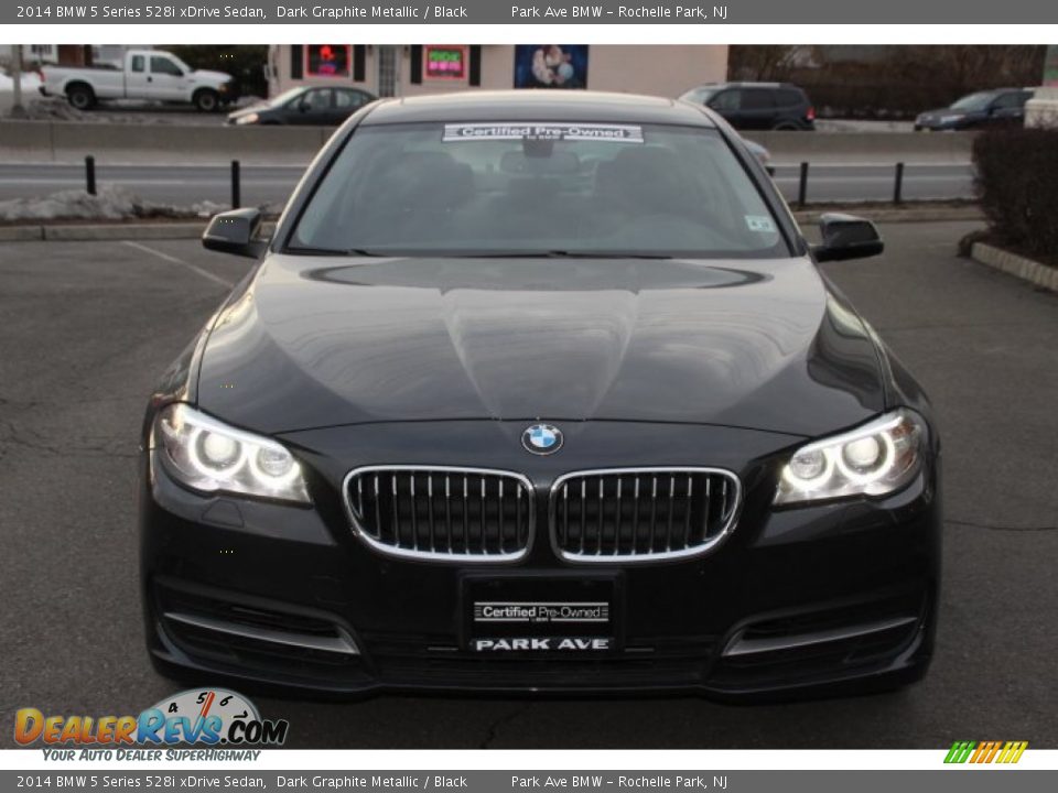 2014 BMW 5 Series 528i xDrive Sedan Dark Graphite Metallic / Black Photo #8