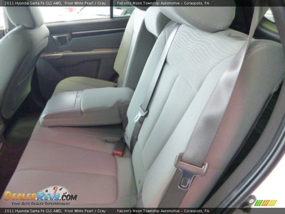 2011 Hyundai Santa Fe GLS AWD Frost White Pearl / Gray Photo #15