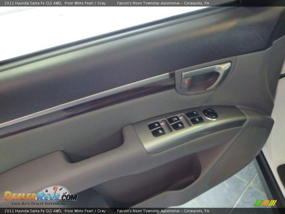 2011 Hyundai Santa Fe GLS AWD Frost White Pearl / Gray Photo #18