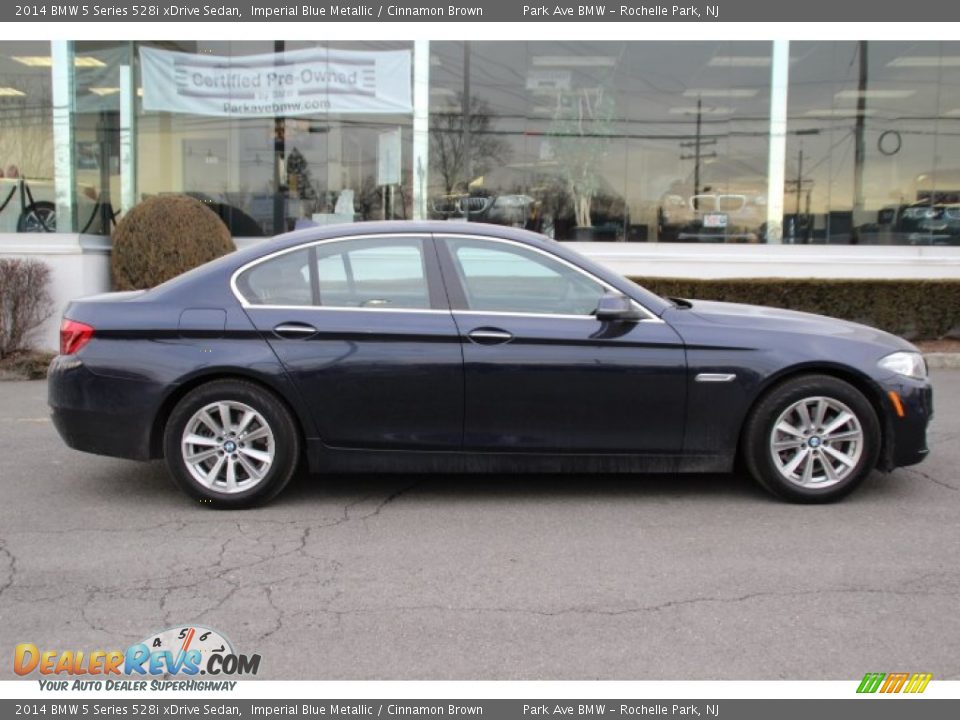 2014 BMW 5 Series 528i xDrive Sedan Imperial Blue Metallic / Cinnamon Brown Photo #2