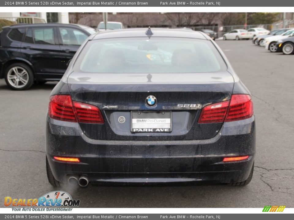 2014 BMW 5 Series 528i xDrive Sedan Imperial Blue Metallic / Cinnamon Brown Photo #4