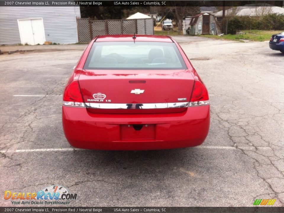 2007 Chevrolet Impala LS Precision Red / Neutral Beige Photo #3