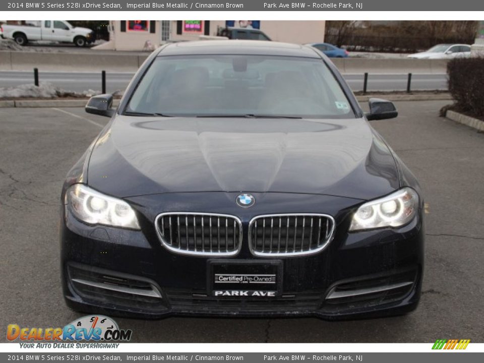 2014 BMW 5 Series 528i xDrive Sedan Imperial Blue Metallic / Cinnamon Brown Photo #8