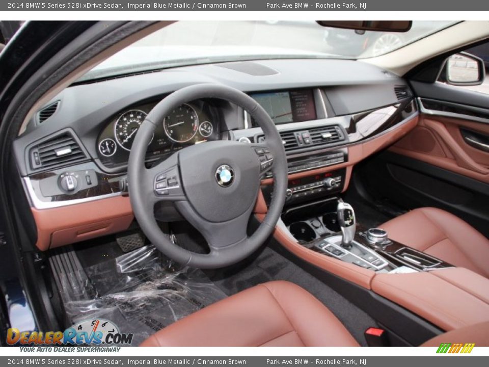 Cinnamon Brown Interior - 2014 BMW 5 Series 528i xDrive Sedan Photo #10