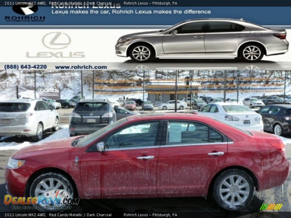 2011 Lincoln MKZ AWD Red Candy Metallic / Dark Charcoal Photo #1