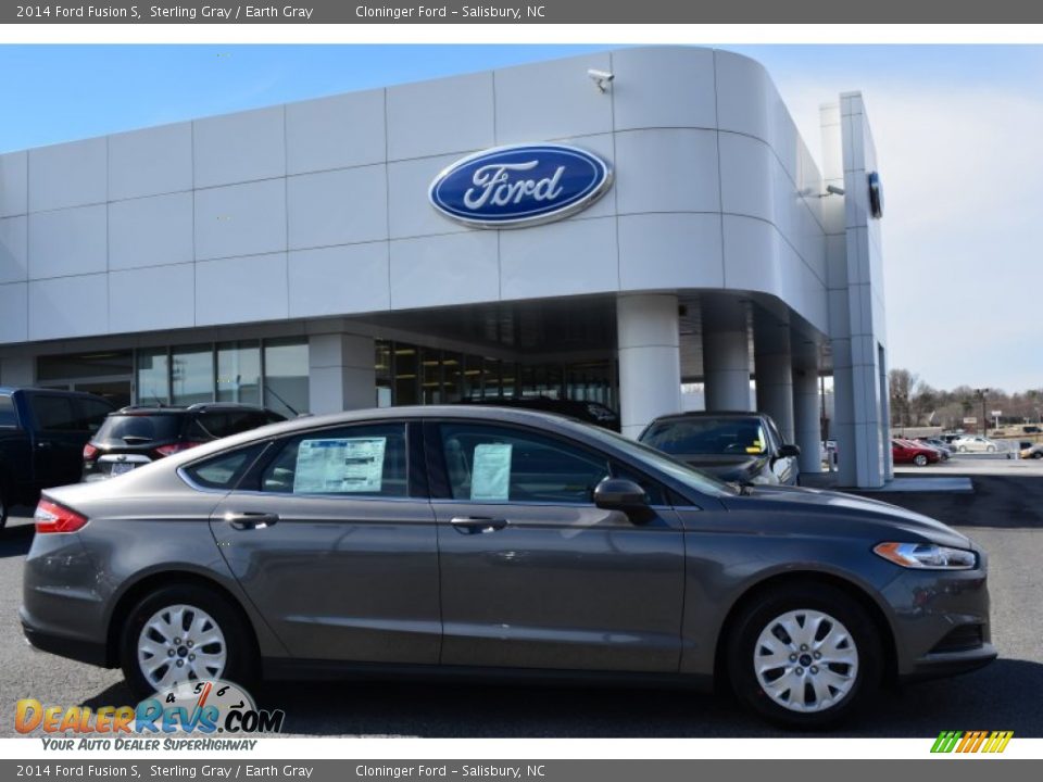 2014 Ford Fusion S Sterling Gray / Earth Gray Photo #2