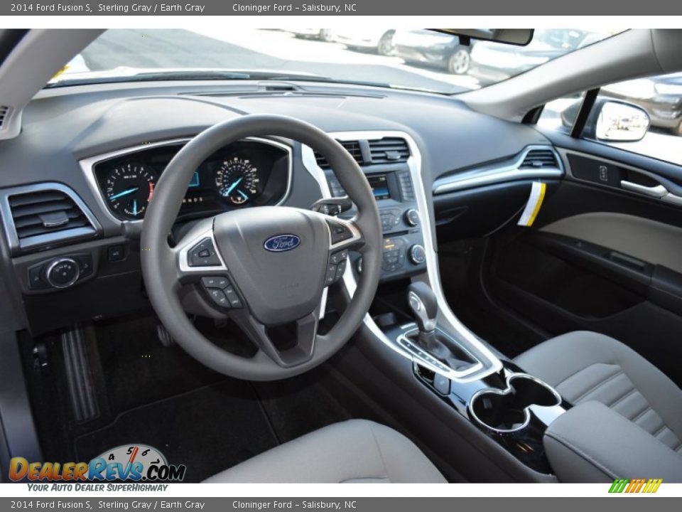 2014 Ford Fusion S Sterling Gray / Earth Gray Photo #7
