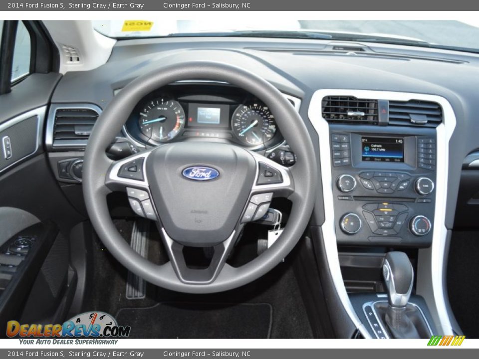 2014 Ford Fusion S Sterling Gray / Earth Gray Photo #12