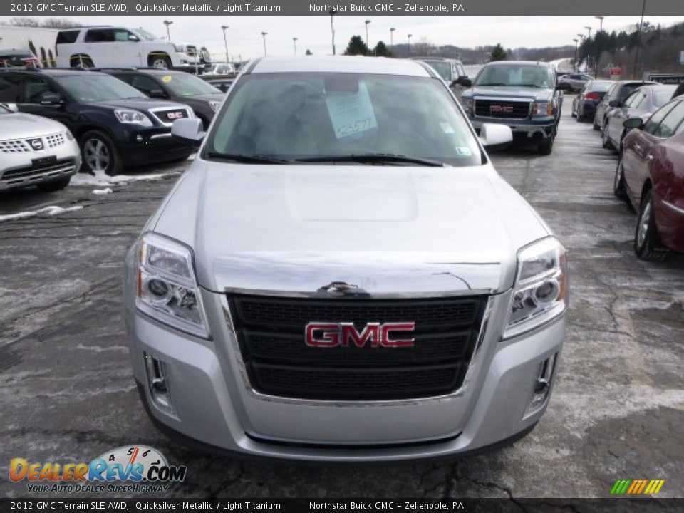2012 GMC Terrain SLE AWD Quicksilver Metallic / Light Titanium Photo #2