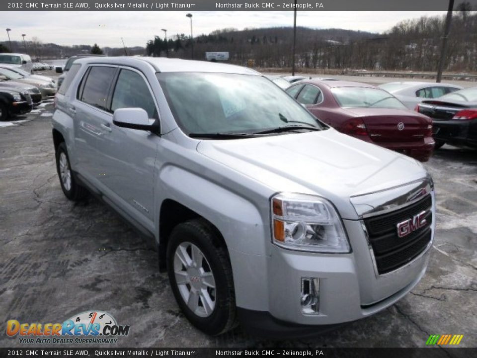 2012 GMC Terrain SLE AWD Quicksilver Metallic / Light Titanium Photo #3