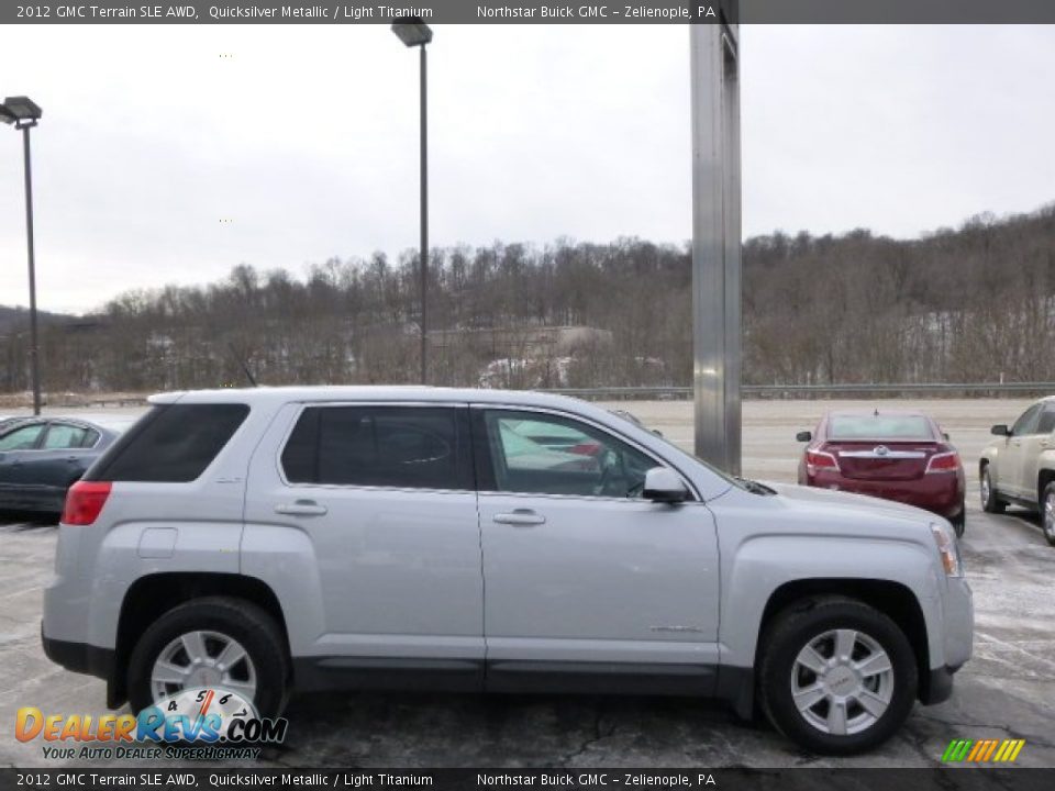 2012 GMC Terrain SLE AWD Quicksilver Metallic / Light Titanium Photo #4