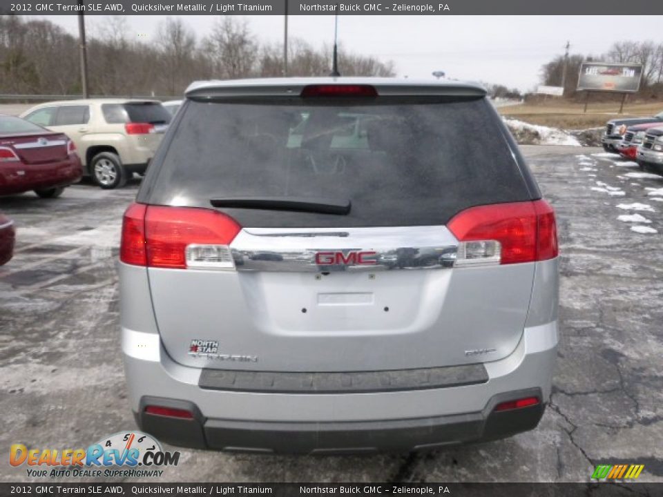 2012 GMC Terrain SLE AWD Quicksilver Metallic / Light Titanium Photo #6
