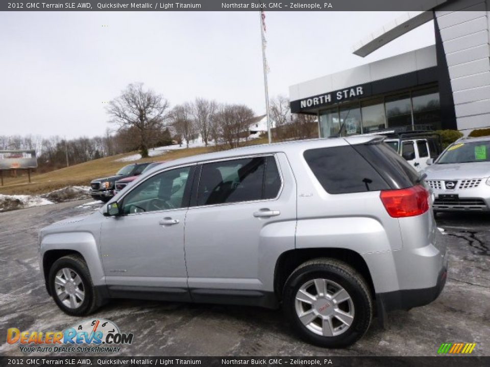 2012 GMC Terrain SLE AWD Quicksilver Metallic / Light Titanium Photo #8