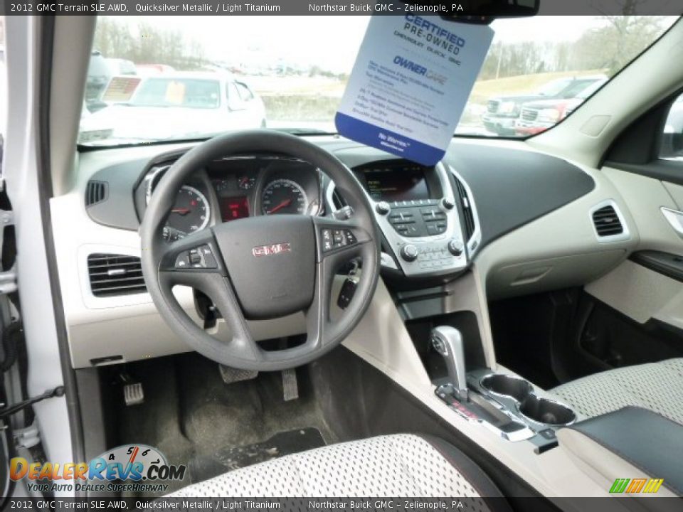 Light Titanium Interior - 2012 GMC Terrain SLE AWD Photo #14