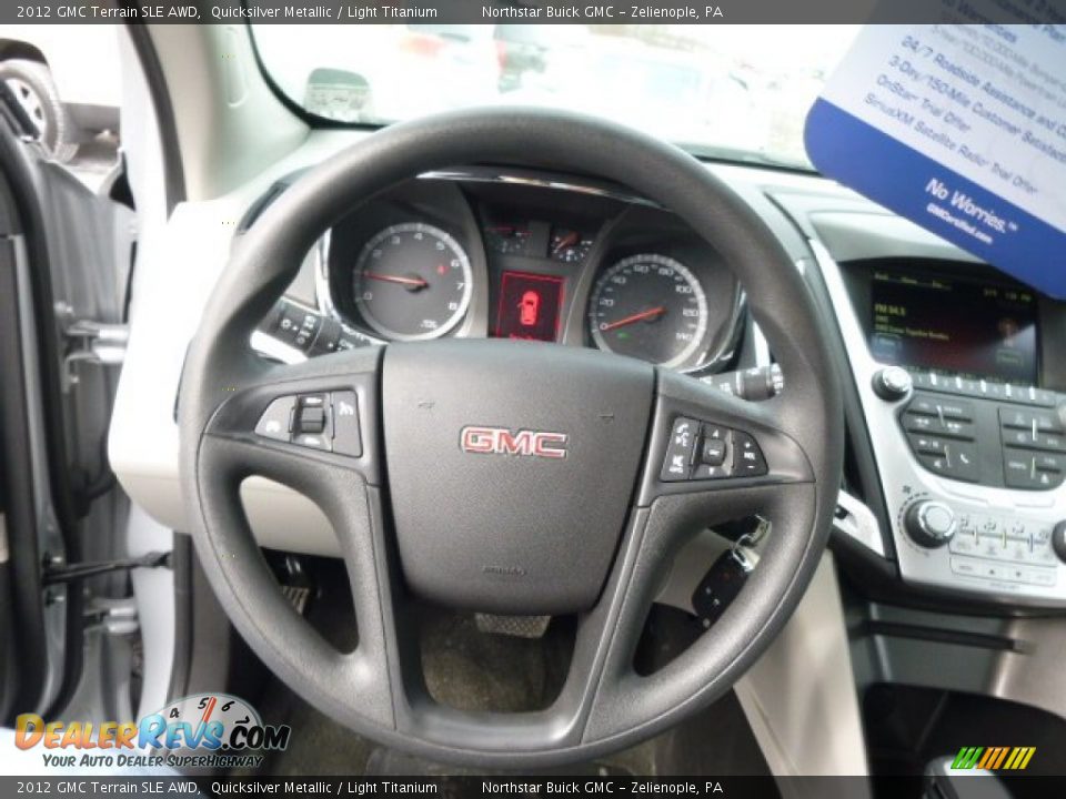 2012 GMC Terrain SLE AWD Quicksilver Metallic / Light Titanium Photo #18