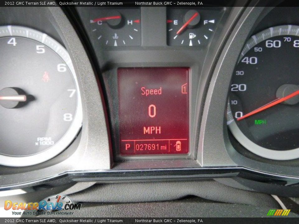 2012 GMC Terrain SLE AWD Quicksilver Metallic / Light Titanium Photo #19