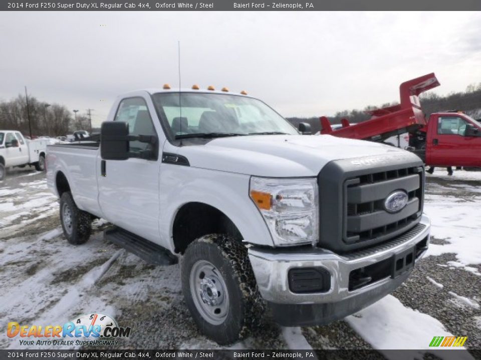 2014 Ford F250 Super Duty XL Regular Cab 4x4 Oxford White / Steel Photo #2