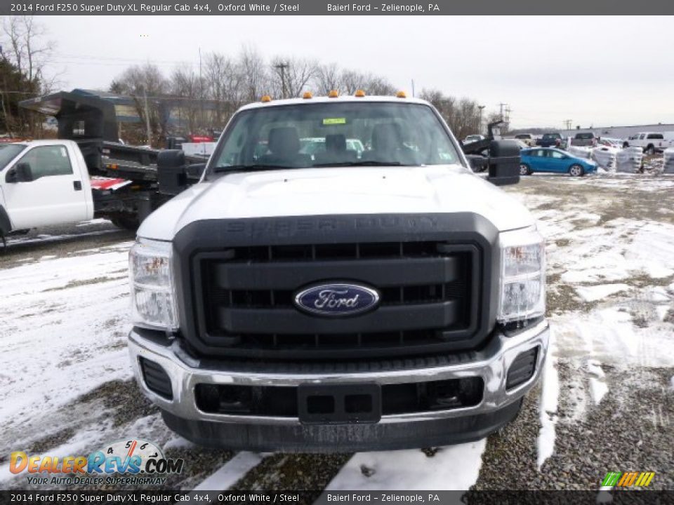 2014 Ford F250 Super Duty XL Regular Cab 4x4 Oxford White / Steel Photo #3