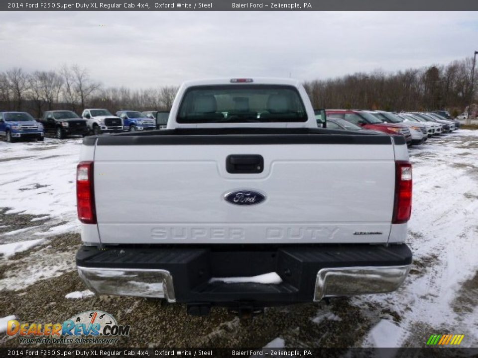 2014 Ford F250 Super Duty XL Regular Cab 4x4 Oxford White / Steel Photo #7