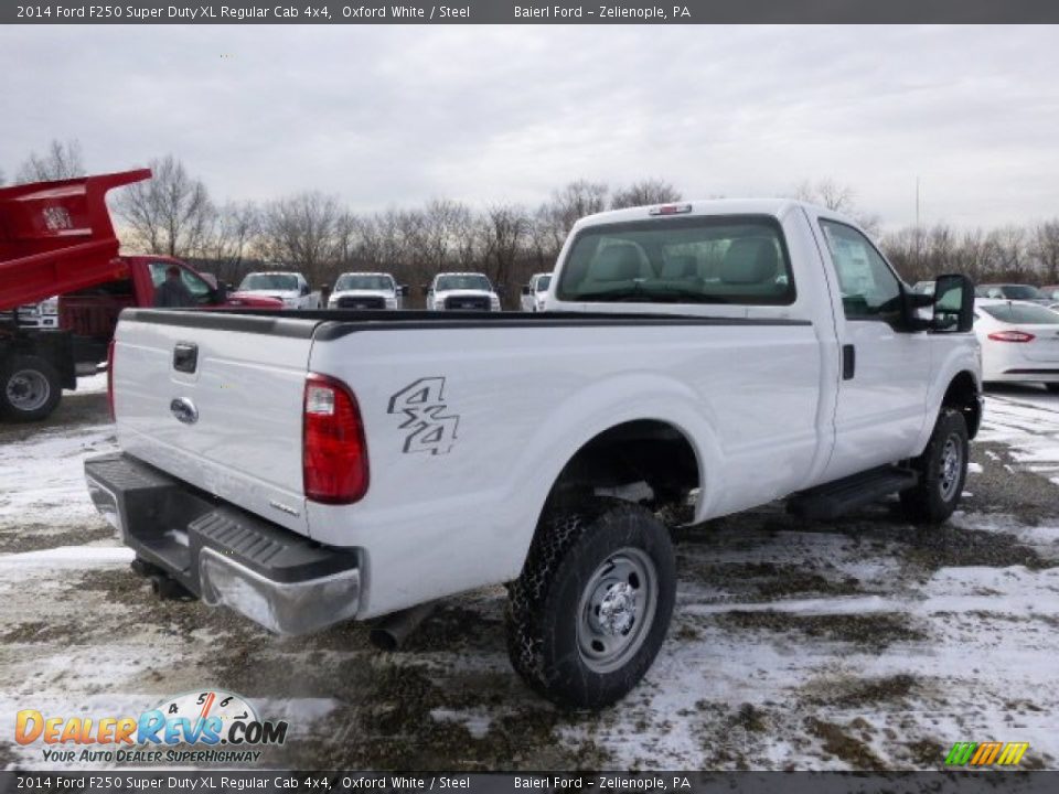 2014 Ford F250 Super Duty XL Regular Cab 4x4 Oxford White / Steel Photo #8