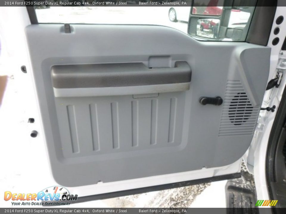 2014 Ford F250 Super Duty XL Regular Cab 4x4 Oxford White / Steel Photo #13