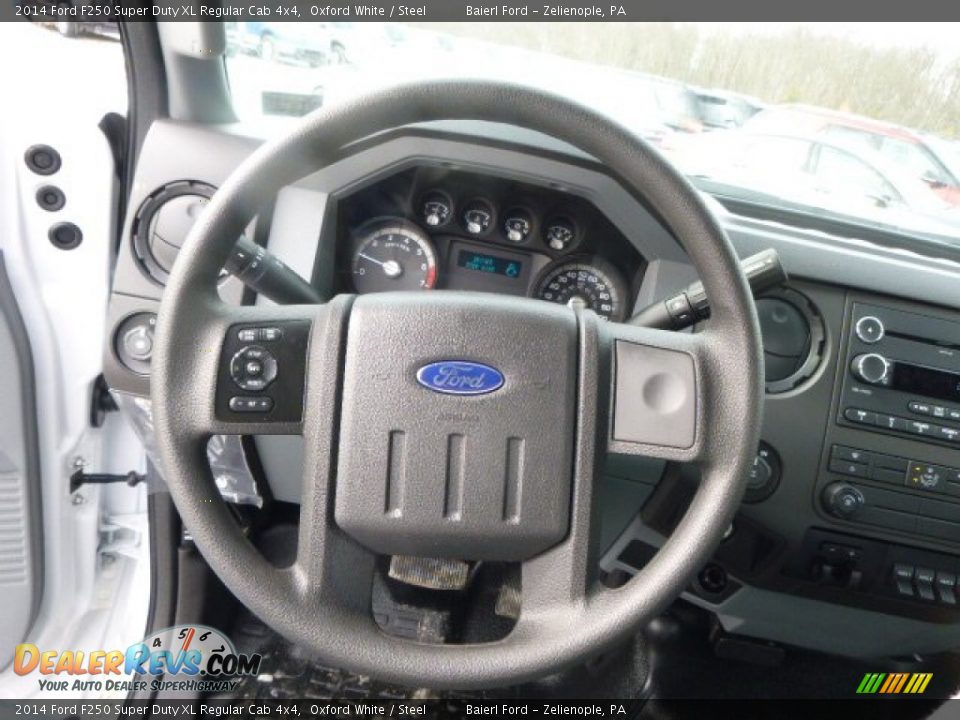 2014 Ford F250 Super Duty XL Regular Cab 4x4 Oxford White / Steel Photo #18