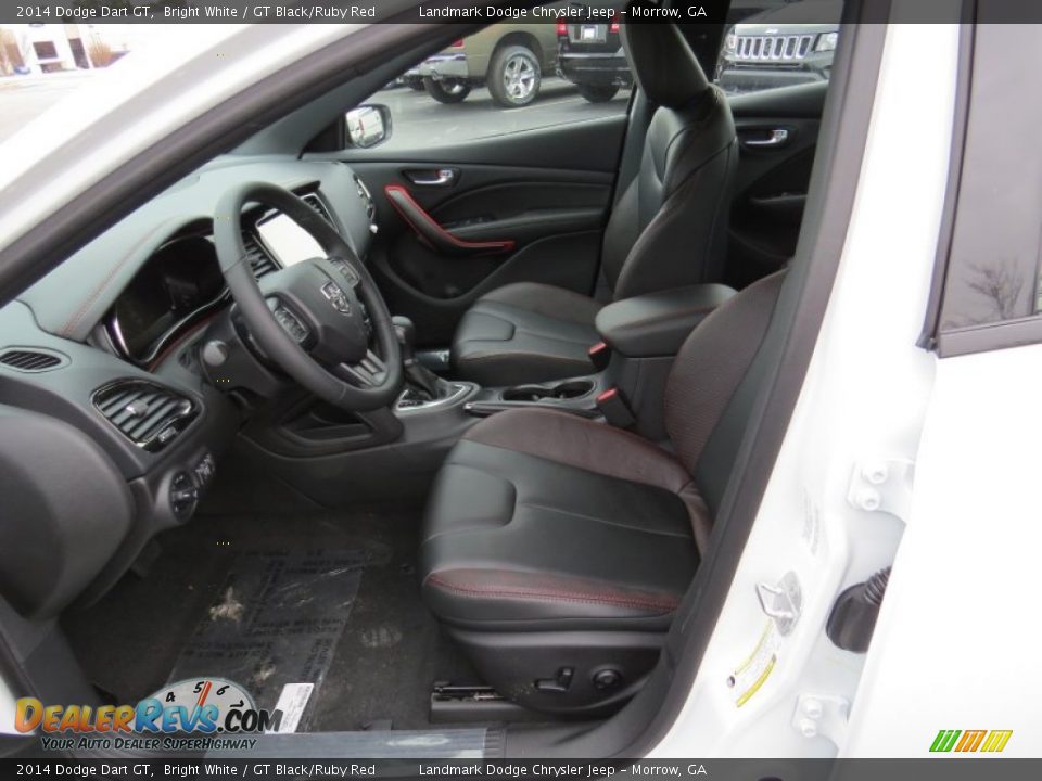 GT Black/Ruby Red Interior - 2014 Dodge Dart GT Photo #6