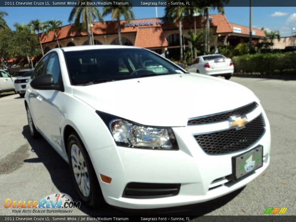 2011 Chevrolet Cruze LS Summit White / Jet Black/Medium Titanium Photo #2