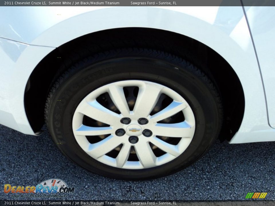 2011 Chevrolet Cruze LS Summit White / Jet Black/Medium Titanium Photo #4