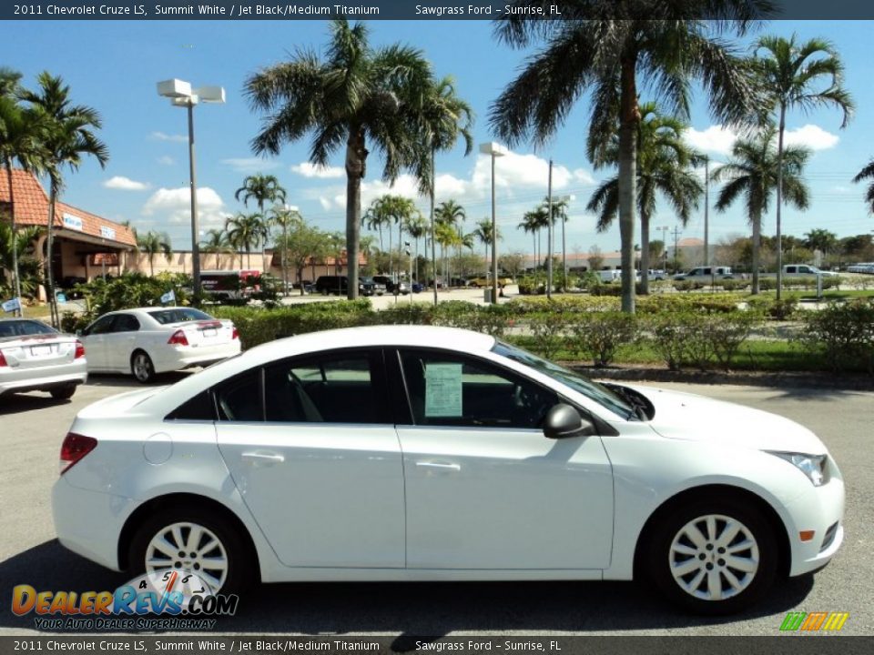 2011 Chevrolet Cruze LS Summit White / Jet Black/Medium Titanium Photo #5