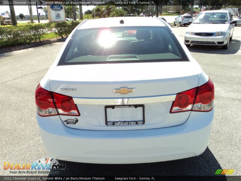 2011 Chevrolet Cruze LS Summit White / Jet Black/Medium Titanium Photo #7