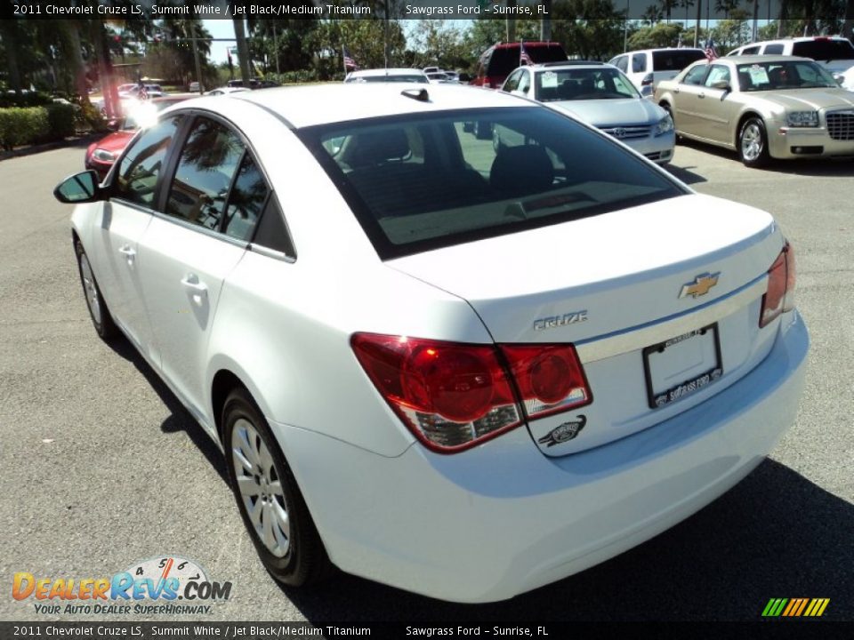2011 Chevrolet Cruze LS Summit White / Jet Black/Medium Titanium Photo #9
