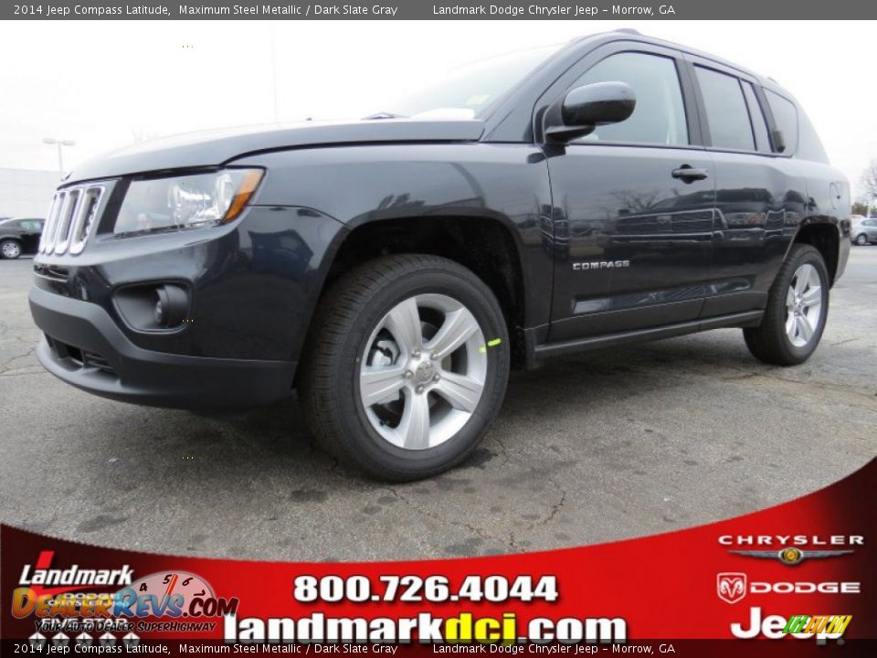 2014 Jeep Compass Latitude Maximum Steel Metallic / Dark Slate Gray Photo #1