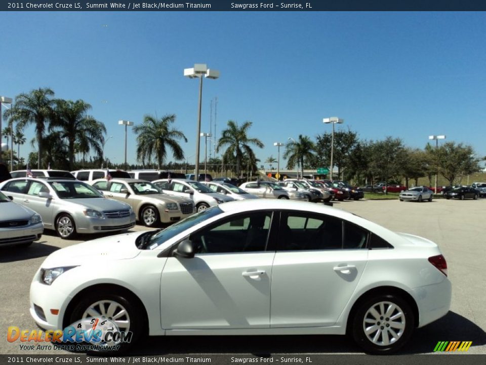 2011 Chevrolet Cruze LS Summit White / Jet Black/Medium Titanium Photo #12