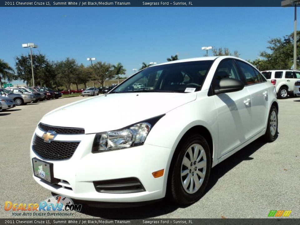 2011 Chevrolet Cruze LS Summit White / Jet Black/Medium Titanium Photo #13