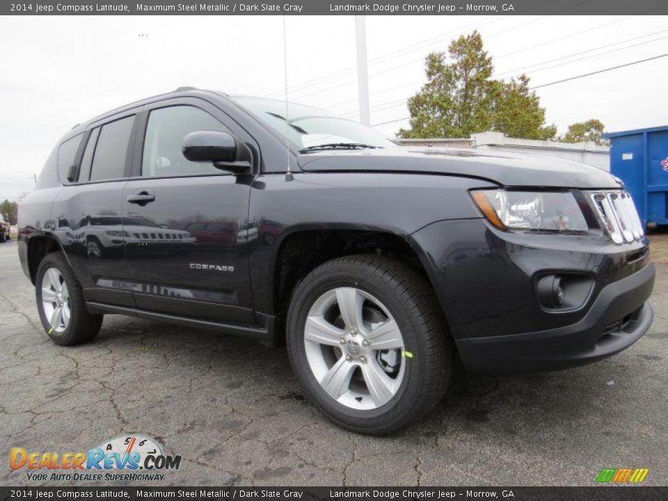 2014 Jeep Compass Latitude Maximum Steel Metallic / Dark Slate Gray Photo #4