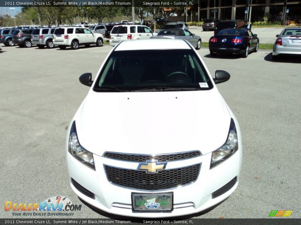 2011 Chevrolet Cruze LS Summit White / Jet Black/Medium Titanium Photo #16