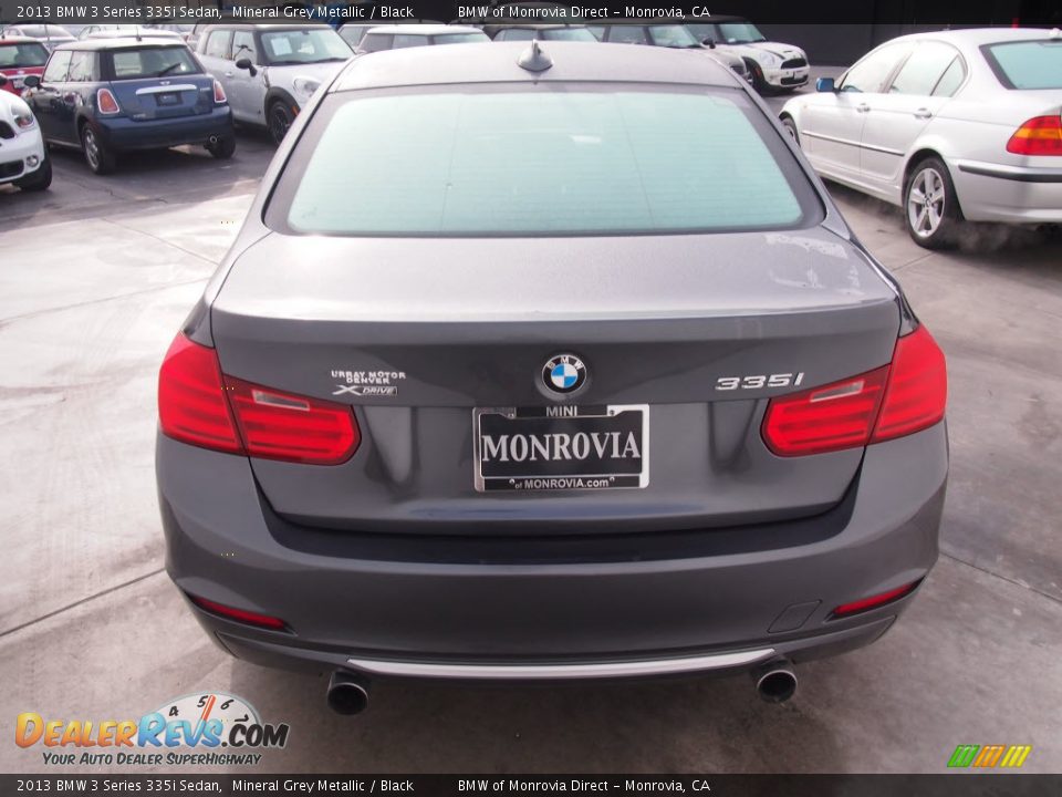 2013 BMW 3 Series 335i Sedan Mineral Grey Metallic / Black Photo #9