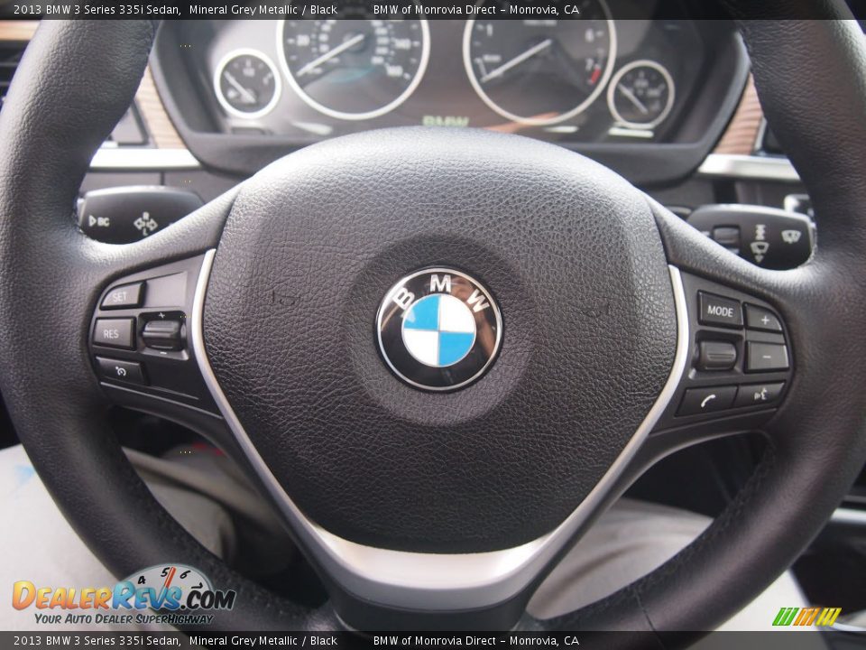 2013 BMW 3 Series 335i Sedan Mineral Grey Metallic / Black Photo #20