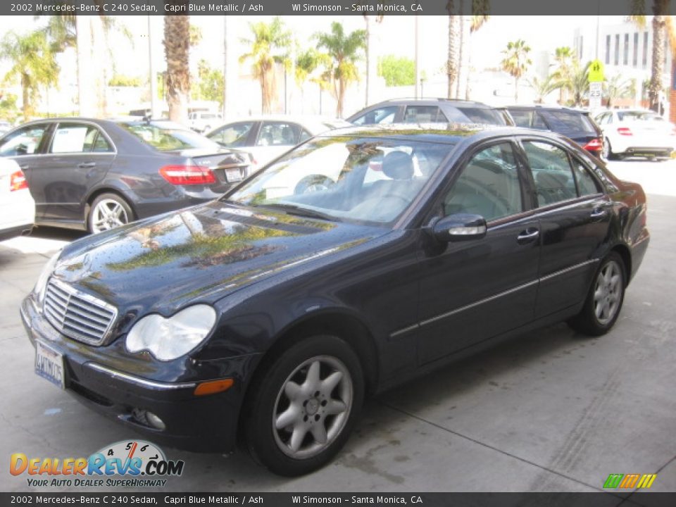 2002 Mercedes-Benz C 240 Sedan Capri Blue Metallic / Ash Photo #5