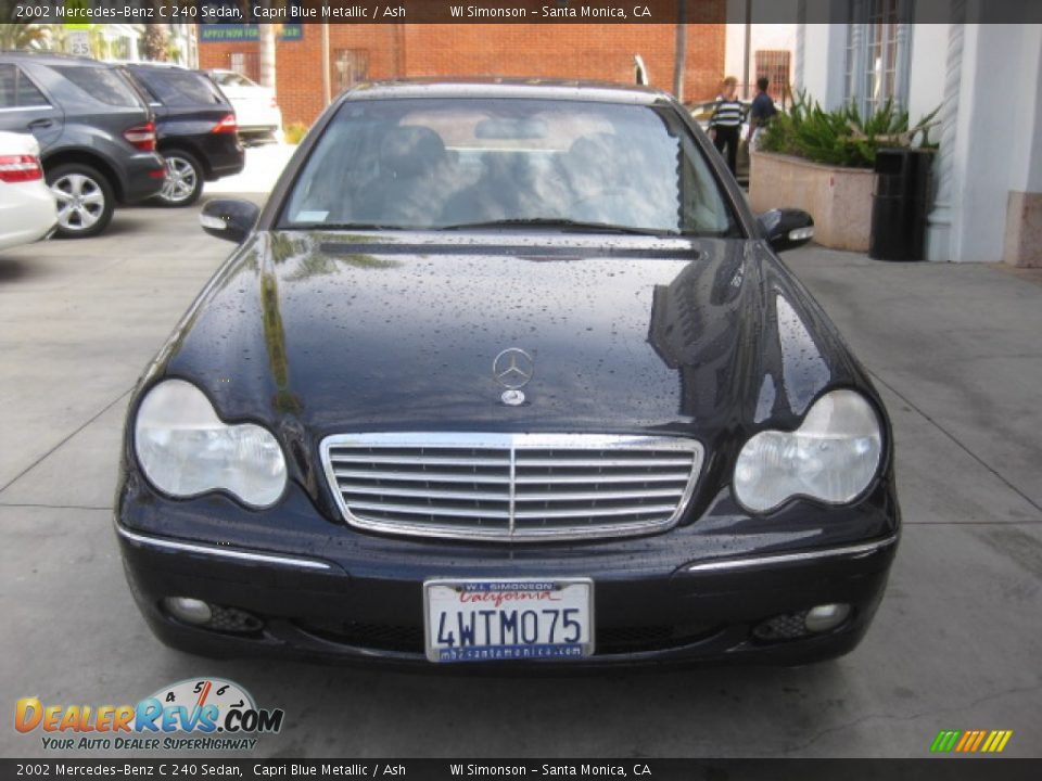 2002 Mercedes-Benz C 240 Sedan Capri Blue Metallic / Ash Photo #6