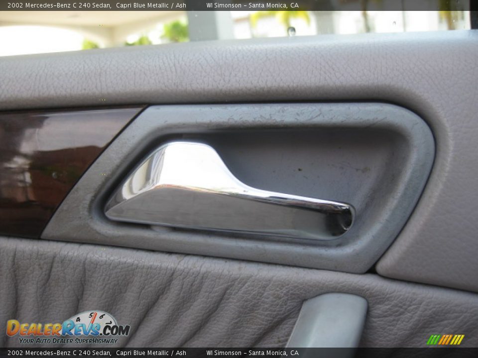 2002 Mercedes-Benz C 240 Sedan Capri Blue Metallic / Ash Photo #7