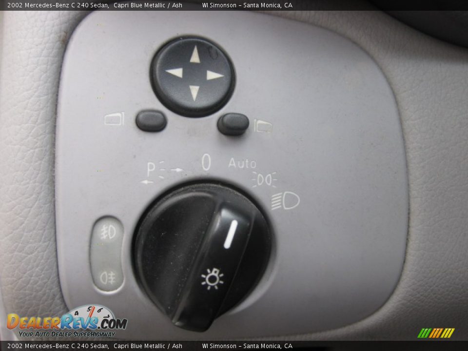 2002 Mercedes-Benz C 240 Sedan Capri Blue Metallic / Ash Photo #9