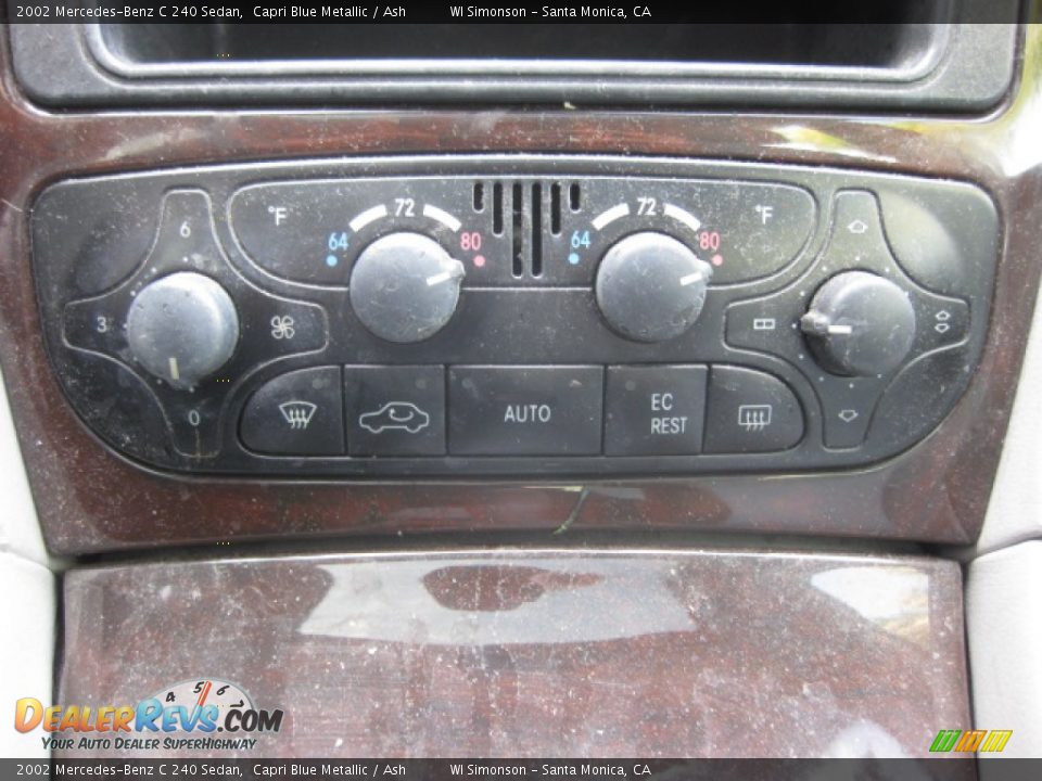 2002 Mercedes-Benz C 240 Sedan Capri Blue Metallic / Ash Photo #13
