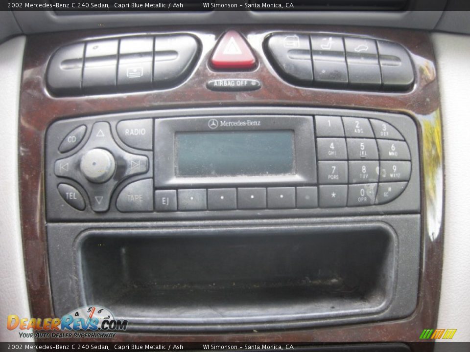 2002 Mercedes-Benz C 240 Sedan Capri Blue Metallic / Ash Photo #14